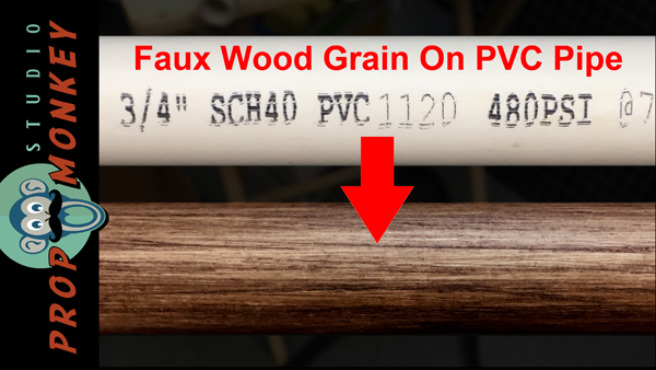 Faux Wood Grain On PVC Pipe